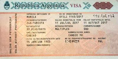 visa of argentina